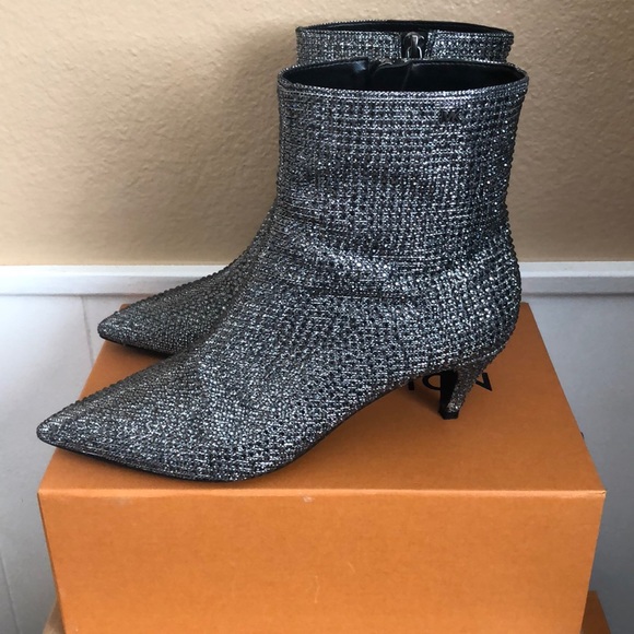 michael kors rhinestone booties